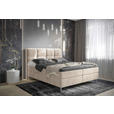 BOXBETT 180/200 cm  in Beige  - Chromfarben/Beige, MODERN, Holz/Holzwerkstoff (180/200cm) - Esposa