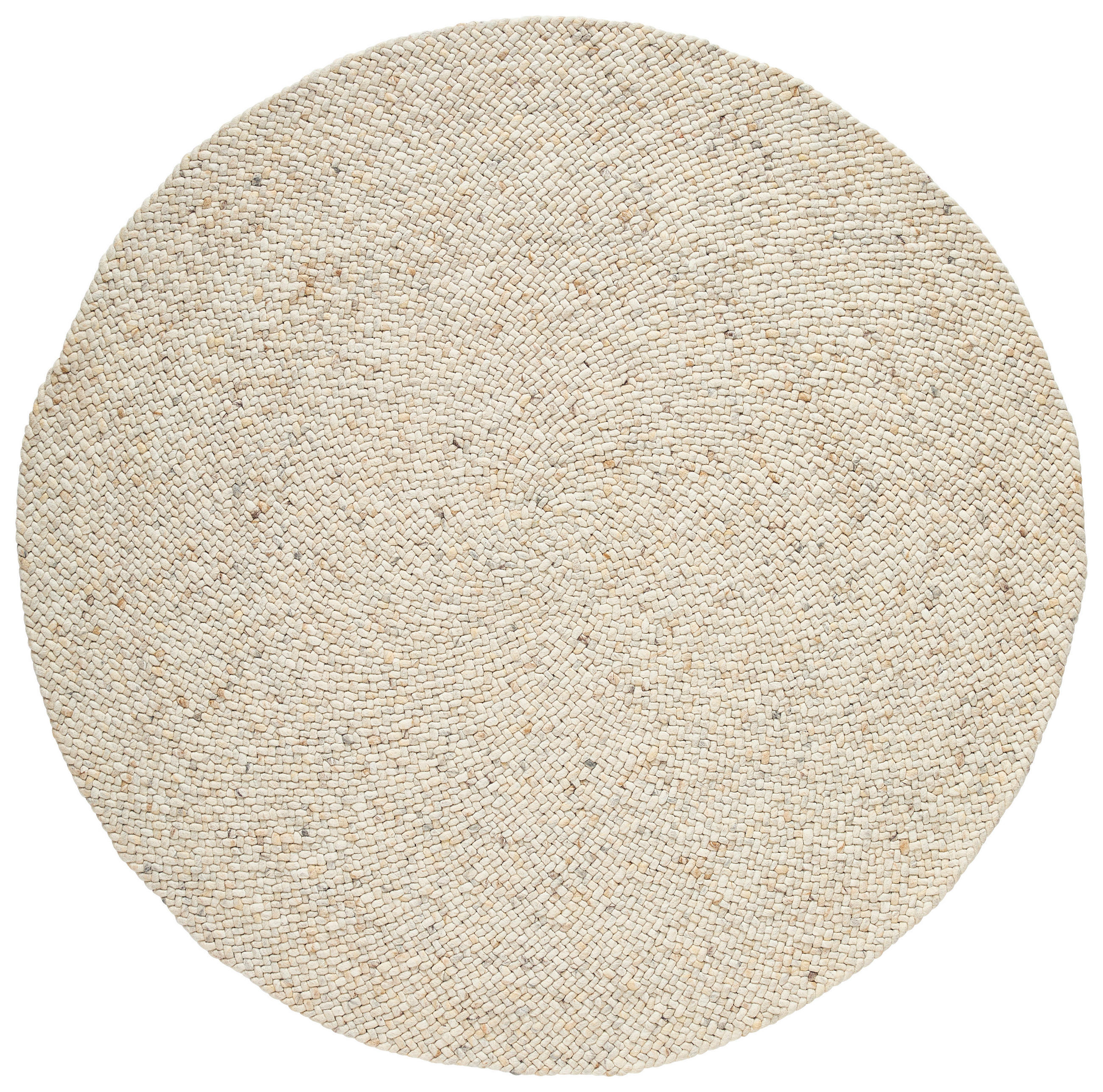 HANDWEBTEPPICH 120 cm Beige  - Beige, Basics, Textil (120cm) - Linea Natura