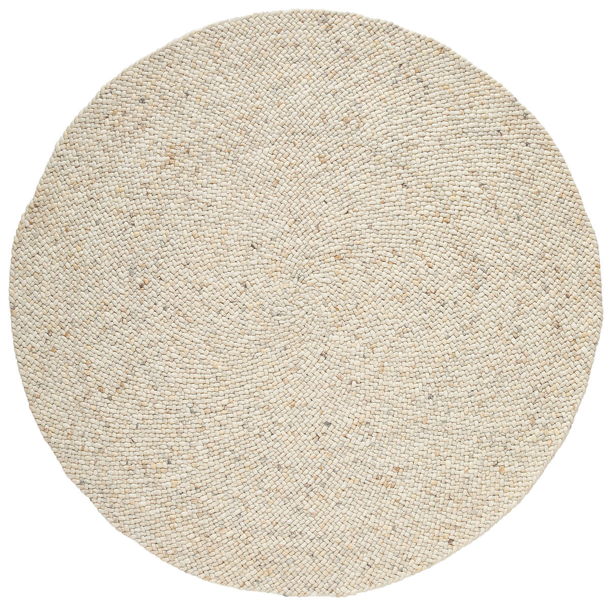 HANDWEBTEPPICH 120 cm Beige  - Beige, Basics, Textil (120cm) - Linea Natura