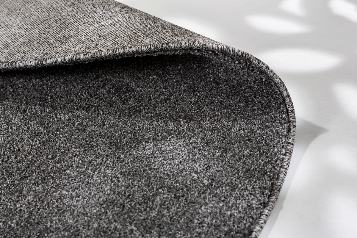 WEBTEPPICH 160/160 cm Pure Anthrazit  - Anthrazit, Basics, Textil (160/160cm) - Schöner Wohnen