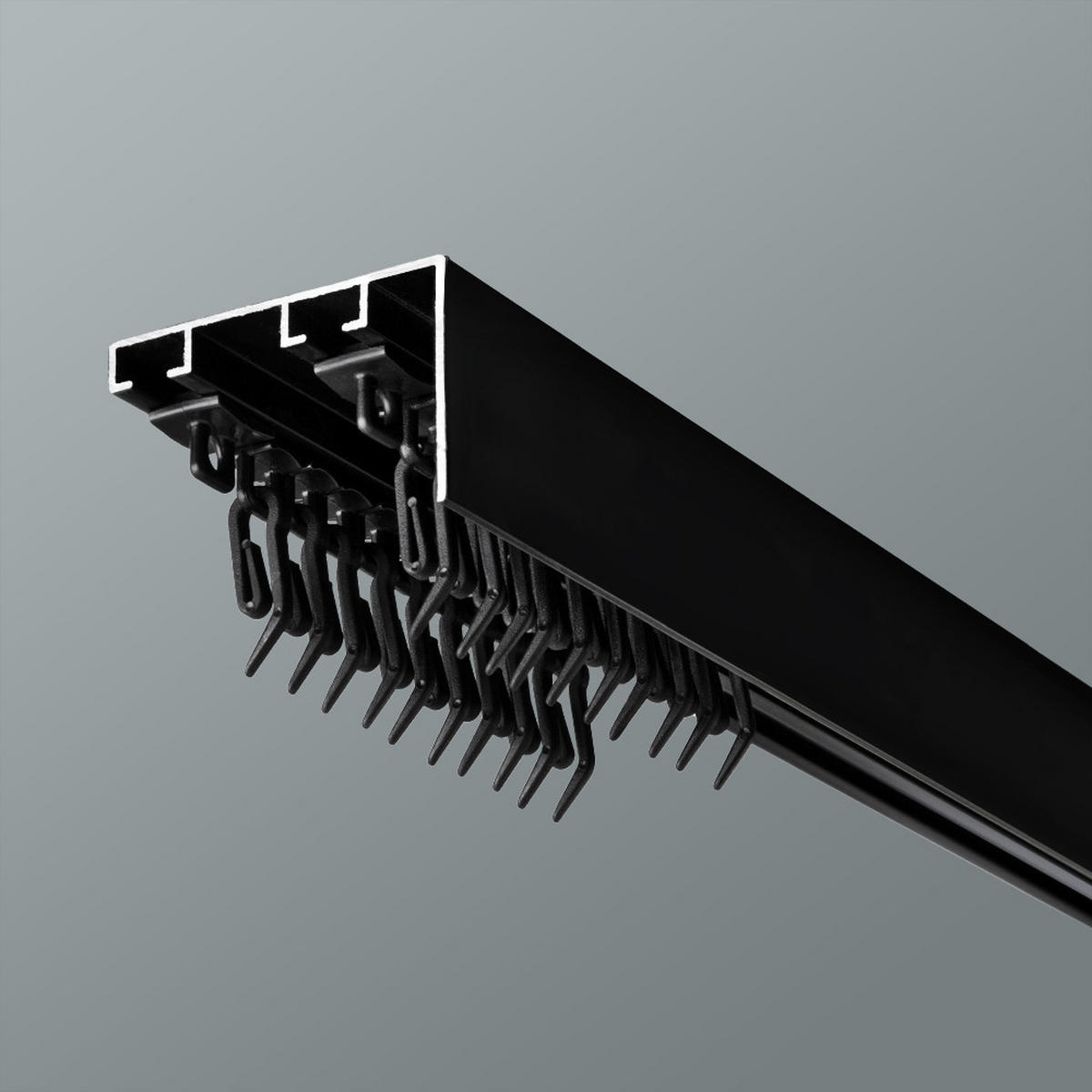 KLIZAČ crna, metal - crna, Osnovno, metal (300cm) - Homeware