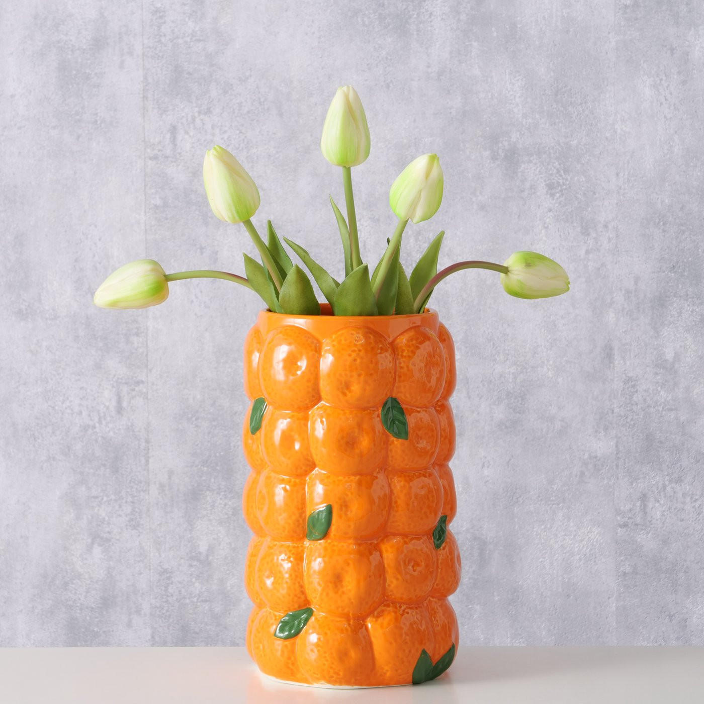 VASE 26,5 cm  - Orange, LIFESTYLE, Keramik (16/26,5cm)