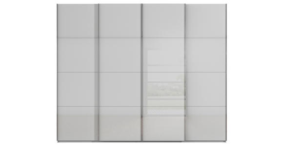 SCHWEBETÜRENSCHRANK 271/223/68 cm 4-türig Grau - Chromfarben/Grau, Design, Glas/Holzwerkstoff (271/223/68cm) - Novel