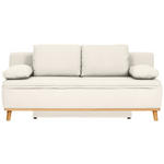 SCHLAFSOFA  in Webstoff Creme  - Creme/Naturfarben, KONVENTIONELL, Holz/Textil (203/95/96cm) - Venda