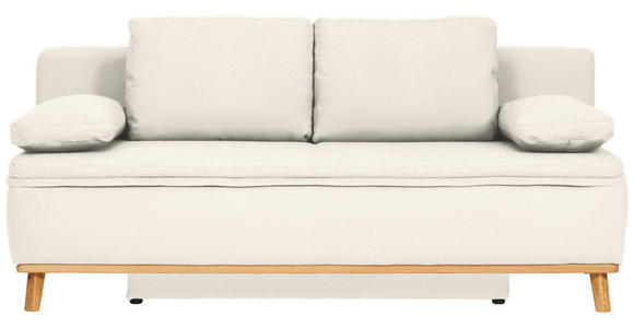 SCHLAFSOFA  in Webstoff Creme  - Creme/Naturfarben, KONVENTIONELL, Holz/Textil (203/95/96cm) - Venda