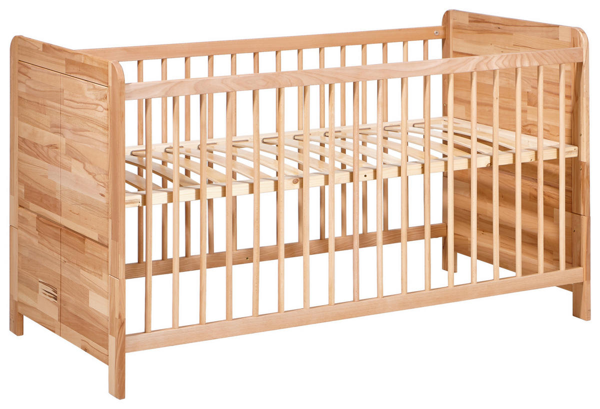 GITTERBETT Simone 70/140 cm  - Buchefarben/Naturfarben, KONVENTIONELL, Holz/Holzwerkstoff (70/140cm) - Jimmylee