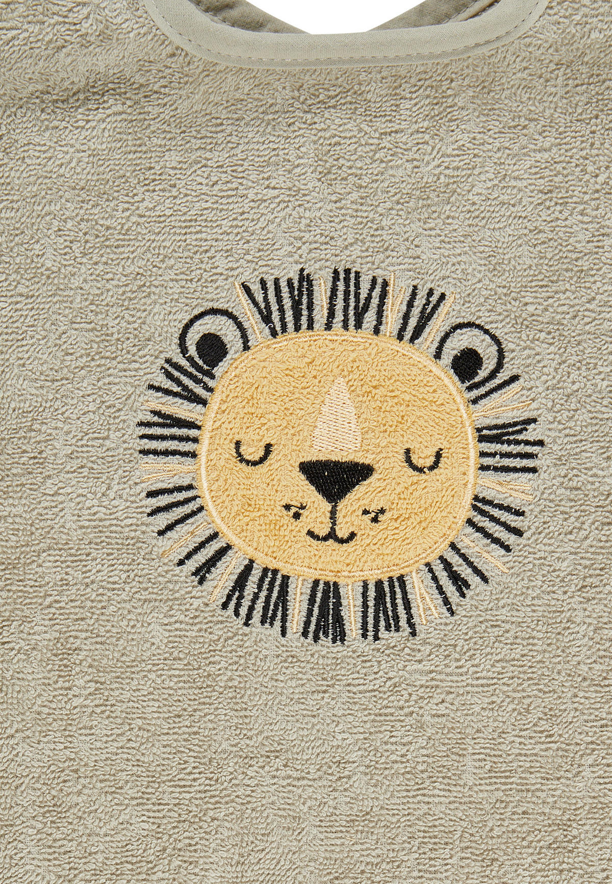 LÄTZCHEN Löwe Leo  - Mintgrau, Basics, Textil (50/73/0,5cm) - Sterntaler