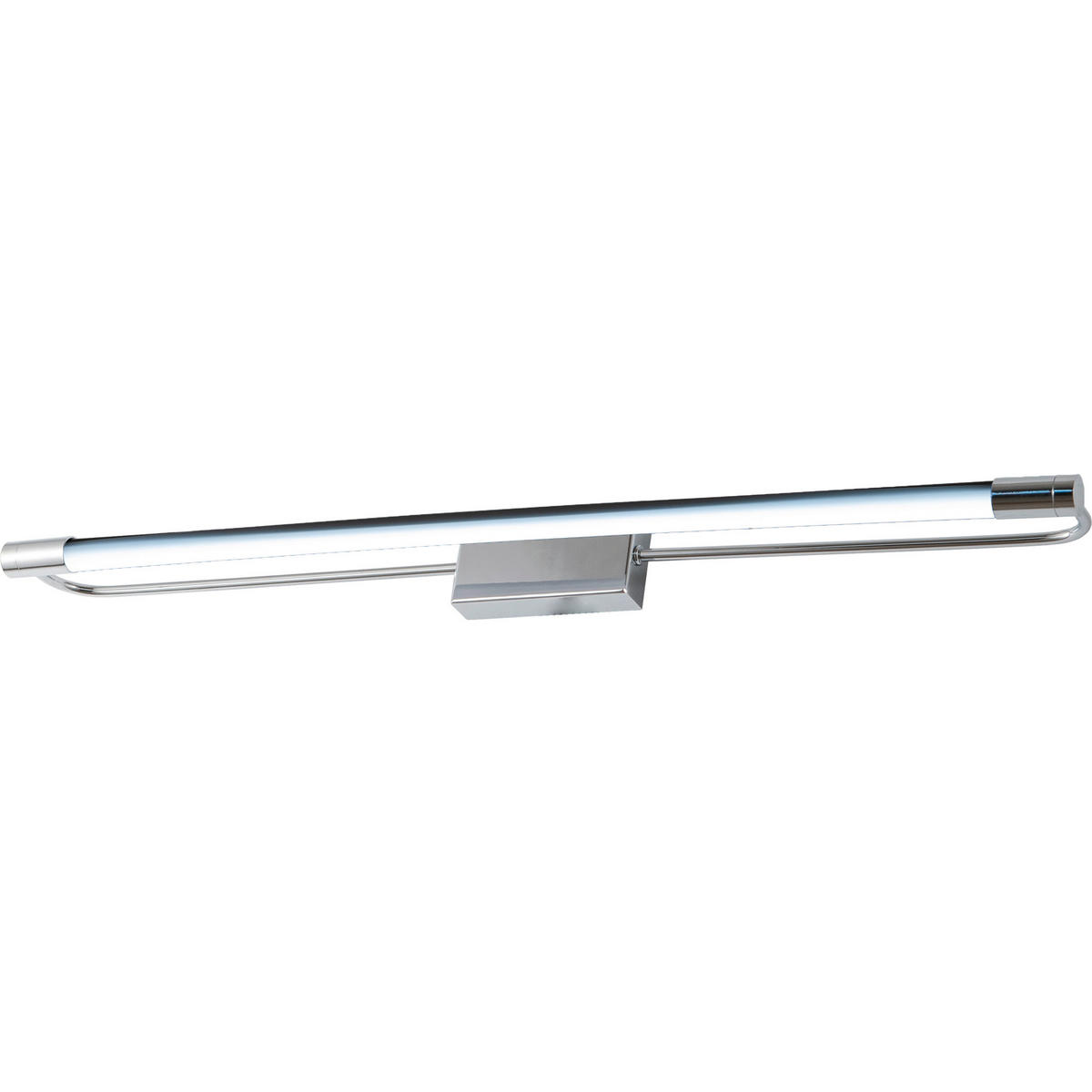 SPIEGELLEUCHTE Rapallo 60/8/5 cm   - Chromfarben, Design, Kunststoff/Metall (60/8/5cm) - Fabas Luce