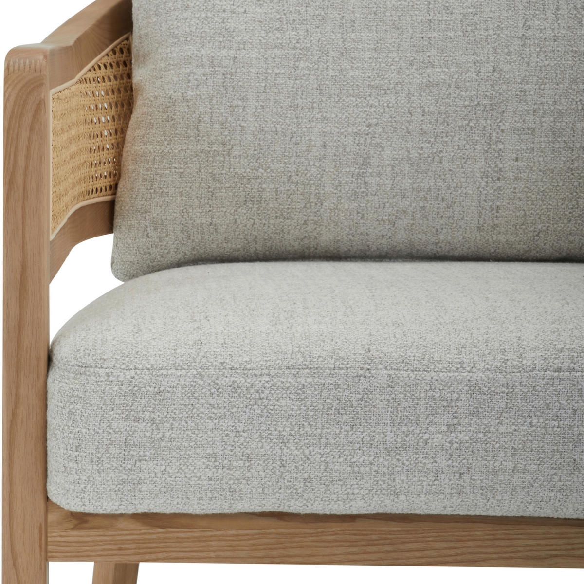 FOTEL - világosszürke, Lifestyle, textil/fa (71/73/80cm) - Livetastic