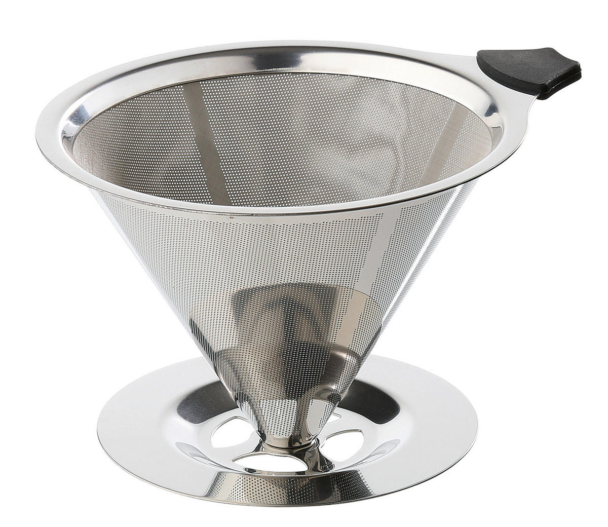 KAFFEEFILTER  - Silberfarben, Basics, Kunststoff/Metall (12,5/9cm) - Cilio