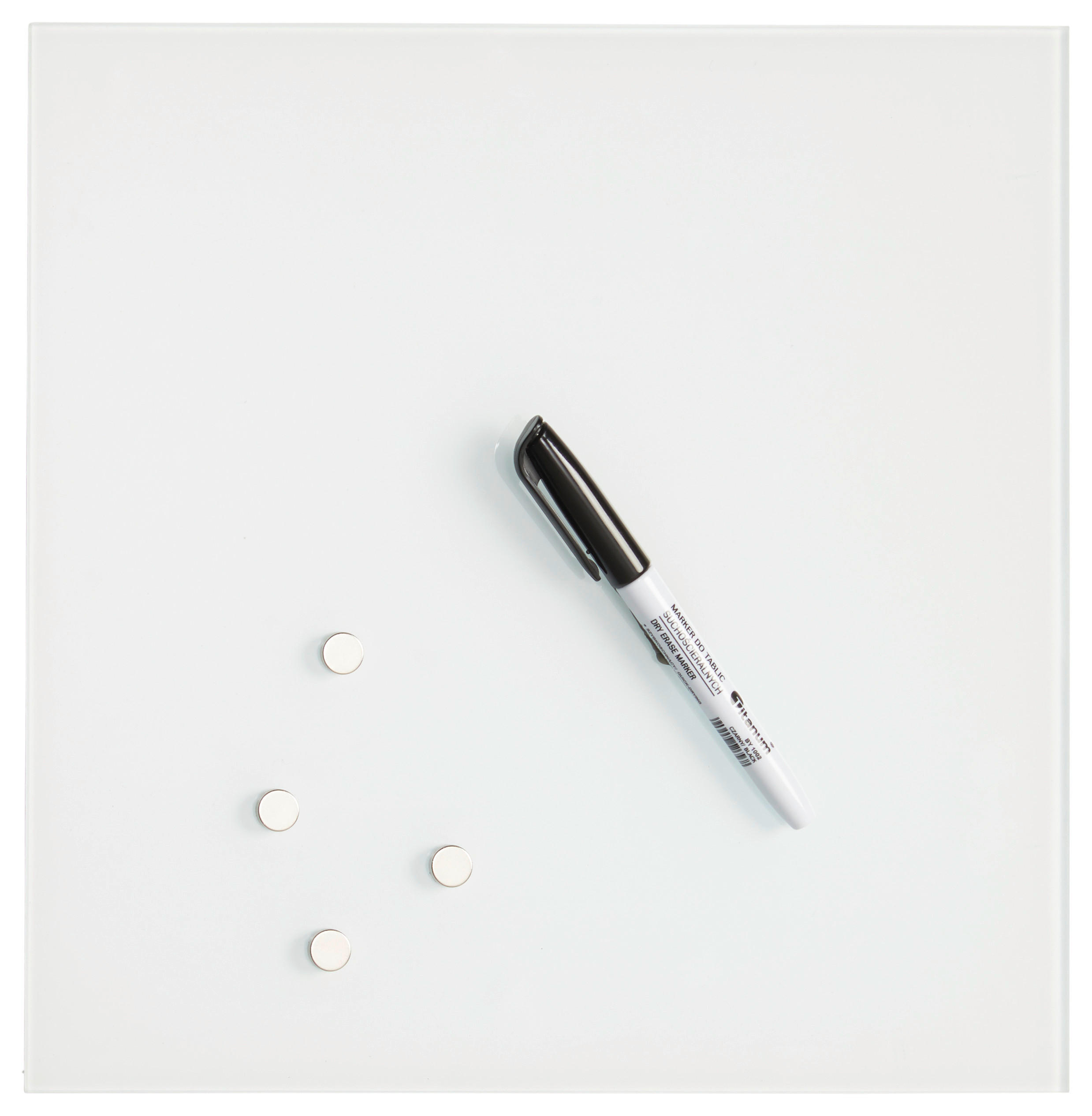 MAGNETTAFEL - Basics, Glas (30/30cm) - Euroart