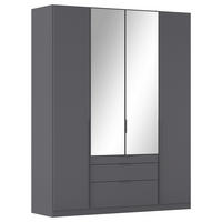 DREHTÜRENSCHRANK Grau  - Grau, Modern, Holzwerkstoff/Metall (181/229/54cm) - Rauch Möbel