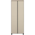 GARDEROBE 5-teilig  in 260/193/37 cm  - Eichefarben/Sahara, Design, Glas/Holz (260/193/37cm) - Dieter Knoll