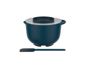 RÜHRSCHÜSSELSET - Dunkelblau, KONVENTIONELL, Kunststoff (26.4/22.3/16.7cm) - Mepal
