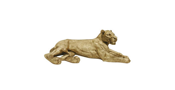 DEKOLÖWE - Goldfarben, LIFESTYLE, Kunststoff (110/55/40cm) - Ambia Home