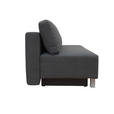 SCHLAFSOFA Flachgewebe Dunkelgrau  - Chromfarben/Dunkelgrau, Design, Holz/Textil (205/77-93/99cm) - Novel