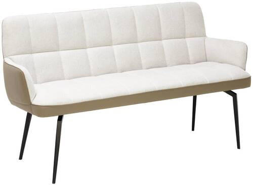 SEDACÍ LAVICE, béžová, světle hnědá - bílá/černá, Moderní, kov/textil (162/88/63cm) - Livetastic