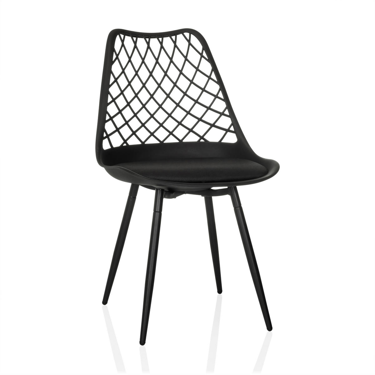 ZAHRADNÍ ŽIDLE, plast - černá, Moderní, kov/plast (48/83/57cm) - MID.YOU