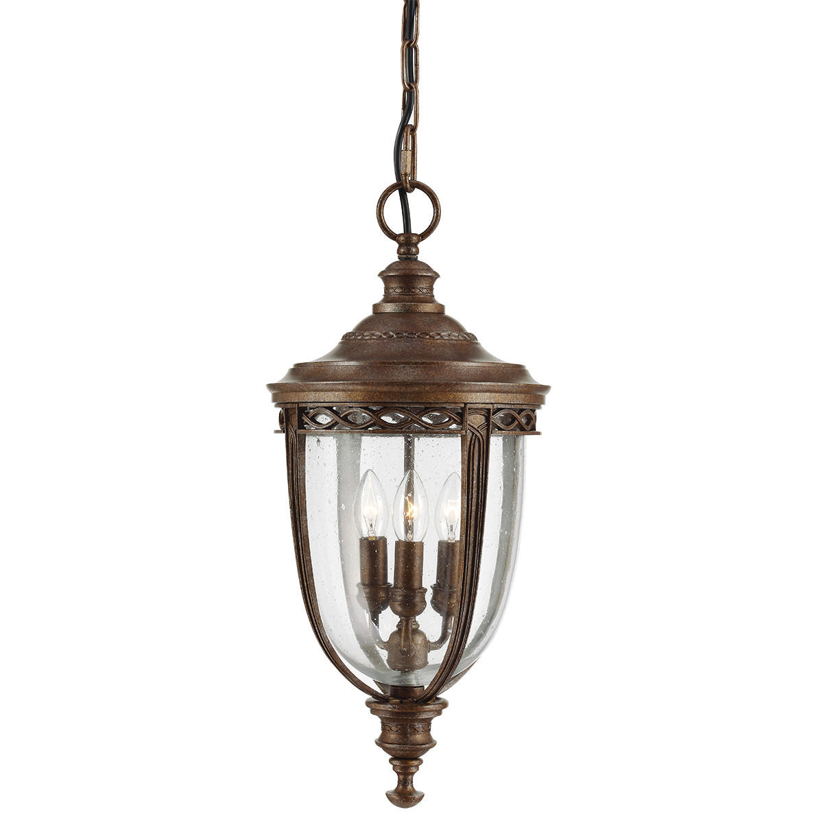 AUSSENHÄNGELEUCHTE - Bronzefarben, Basics, Glas/Metall (26.7/68cm) - Elstead Lighting