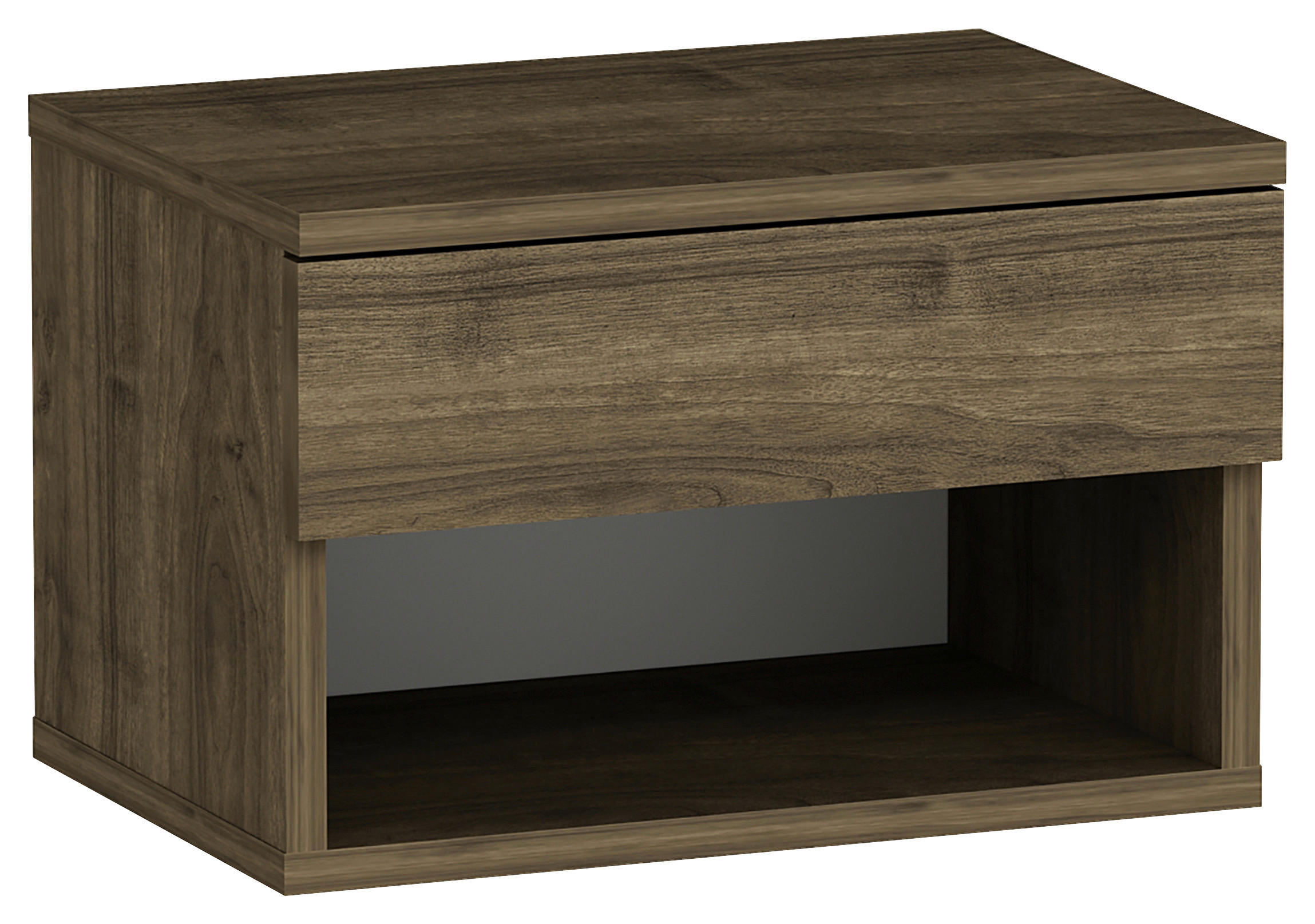 Nachtkästchen Walnuss Dekor H: 29 Cm Hestia