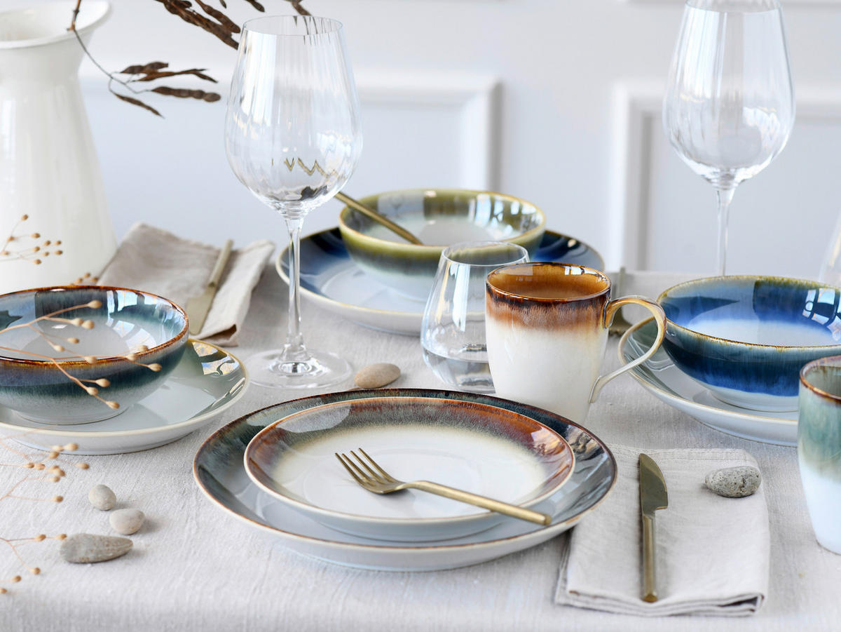 KOMPLETT SERVIS CASCADE 16 delar  - multicolor, Basics, keramik (34/31/33cm) - Creatable