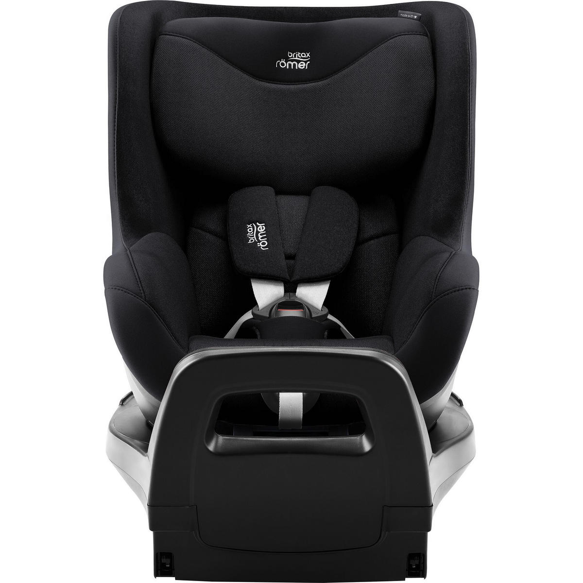 REBOARDER-KINDERSITZ Dualfix Pro  - Schwarz, Basics, Kunststoff/Textil (44/48/74cm) - Britax Römer