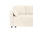 SCHLAFSOFA  in Chenille Creme  - Creme/Schwarz, KONVENTIONELL, Kunststoff/Textil (161/90/108cm) - Carryhome