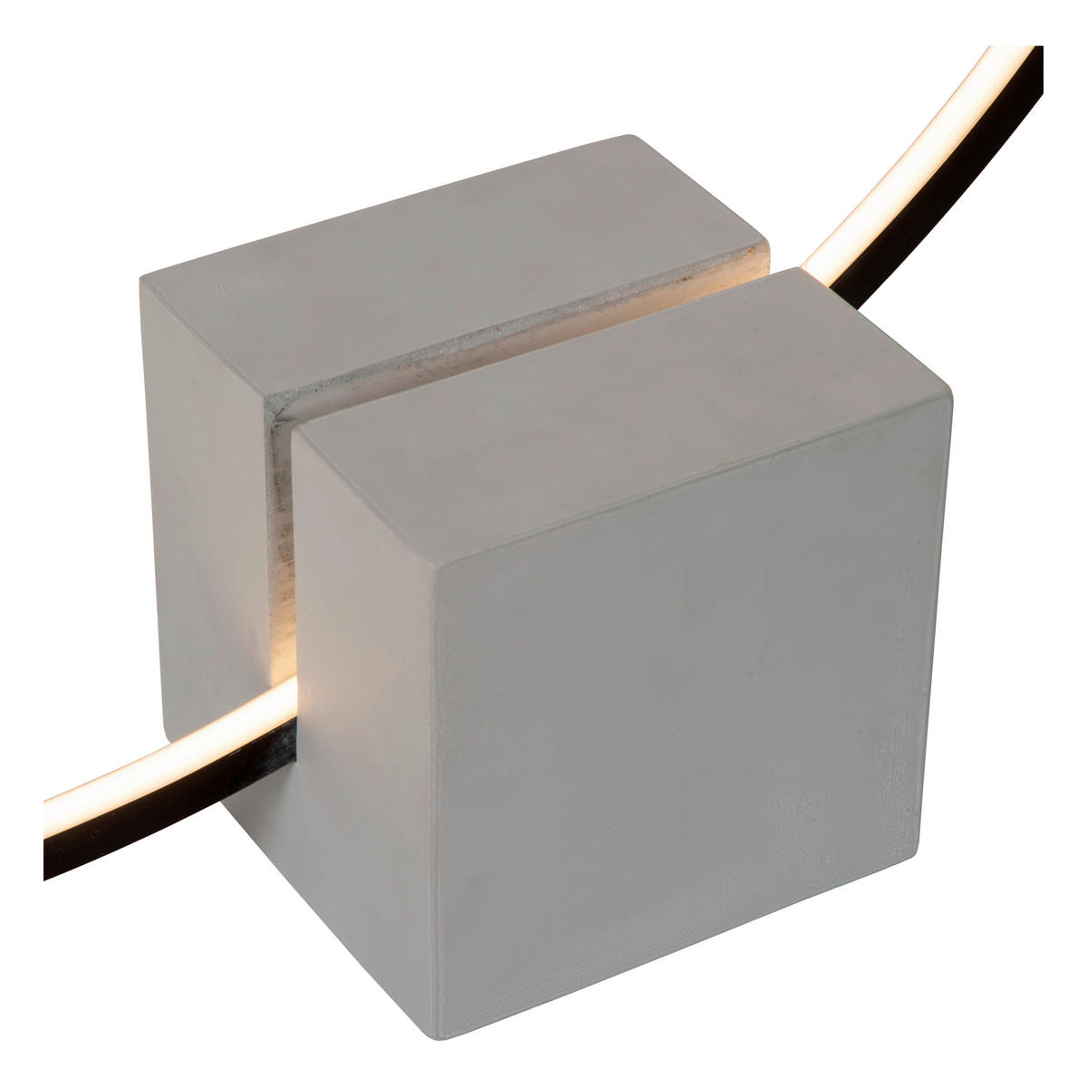 LED-STEHLEUCHTE CIRKELIS 80/14/83 cm   - Schwarz, KONVENTIONELL, Metall (80/14/83cm) - Lucide