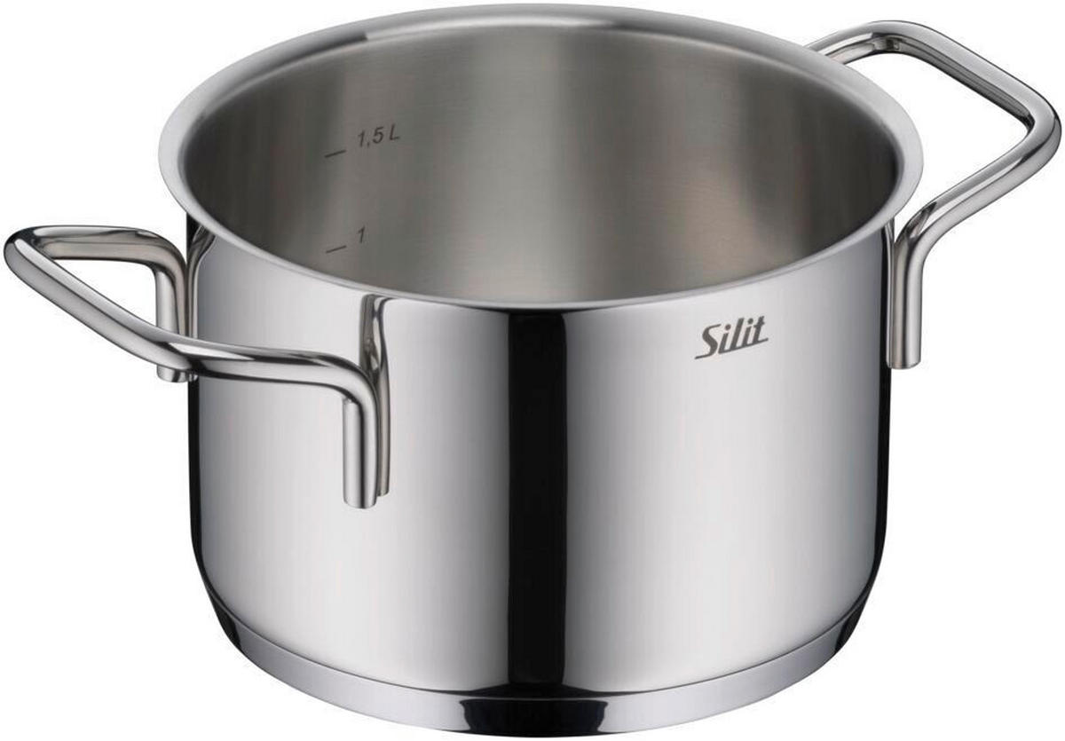 BRATENTOPF Extra Cook 2L L  - Edelstahlfarben, Basics, Metall (25,2/18,8/14,1cm) - Silit
