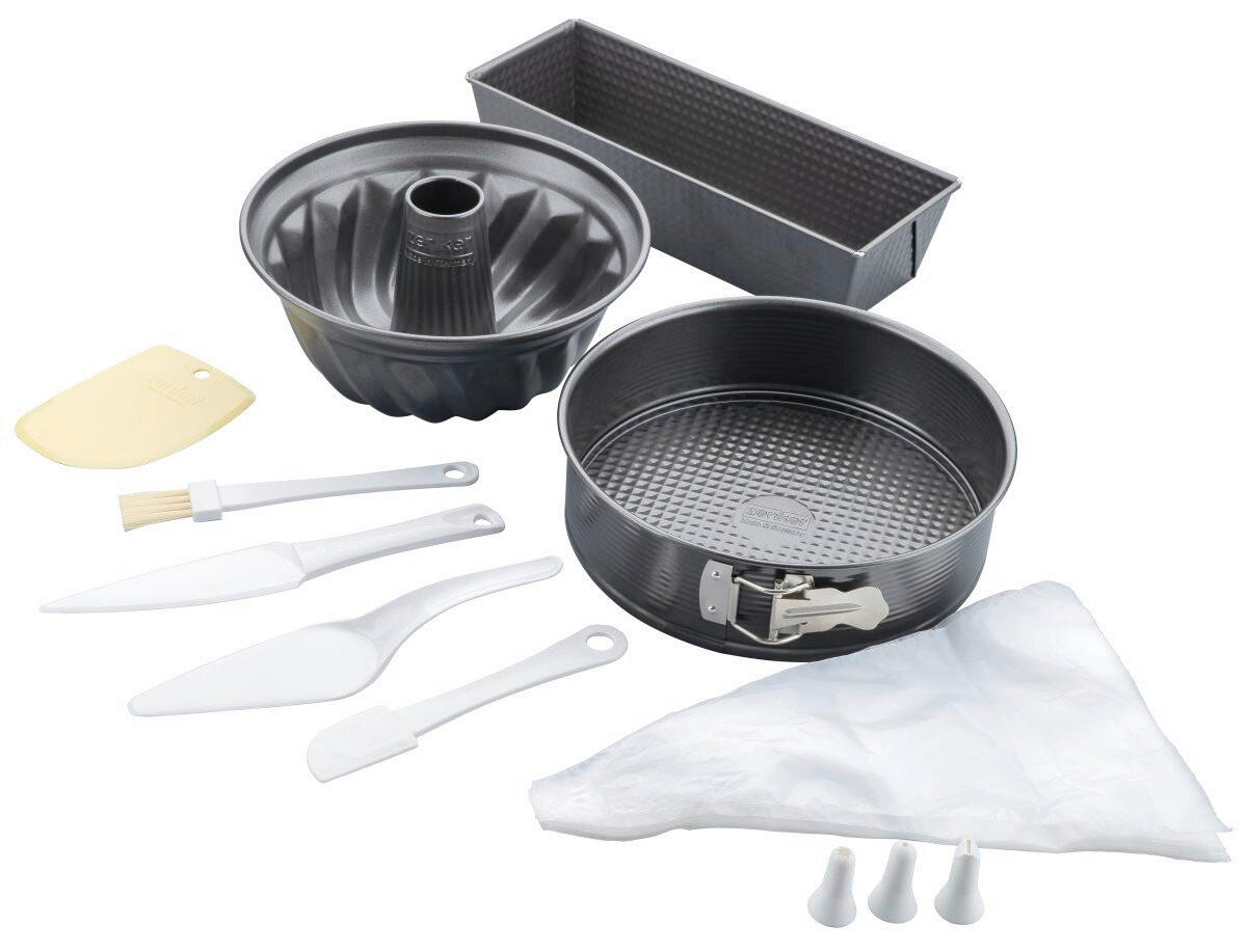 SET ZA PEČENJE  - crna, Basics, metal (15/33,5/36,5cm) - Zenker