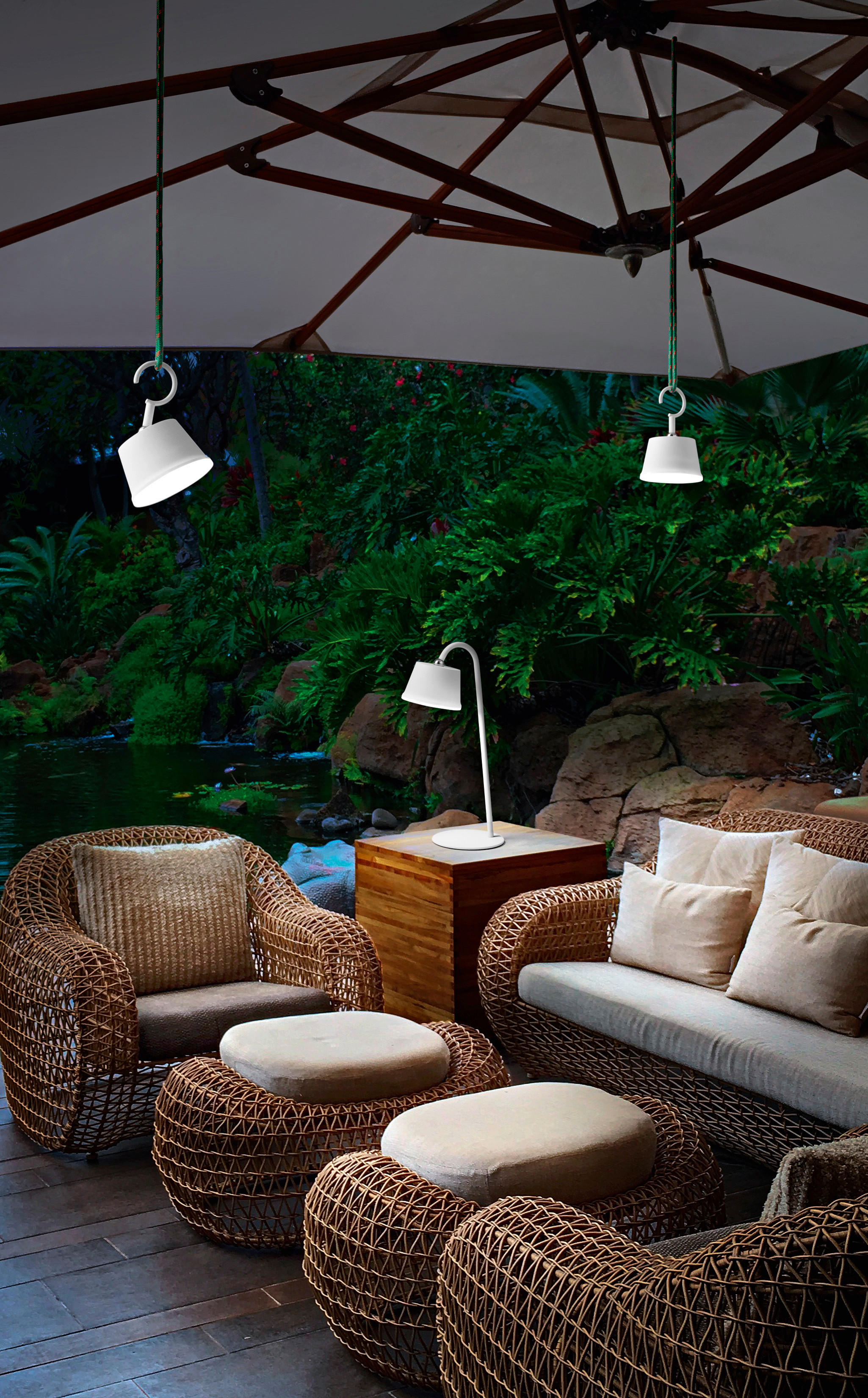 LED-TISCHLEUCHTE Armanda 10/34 cm   - Weiß, Basics, Metall (10/34cm) - Fabas Luce