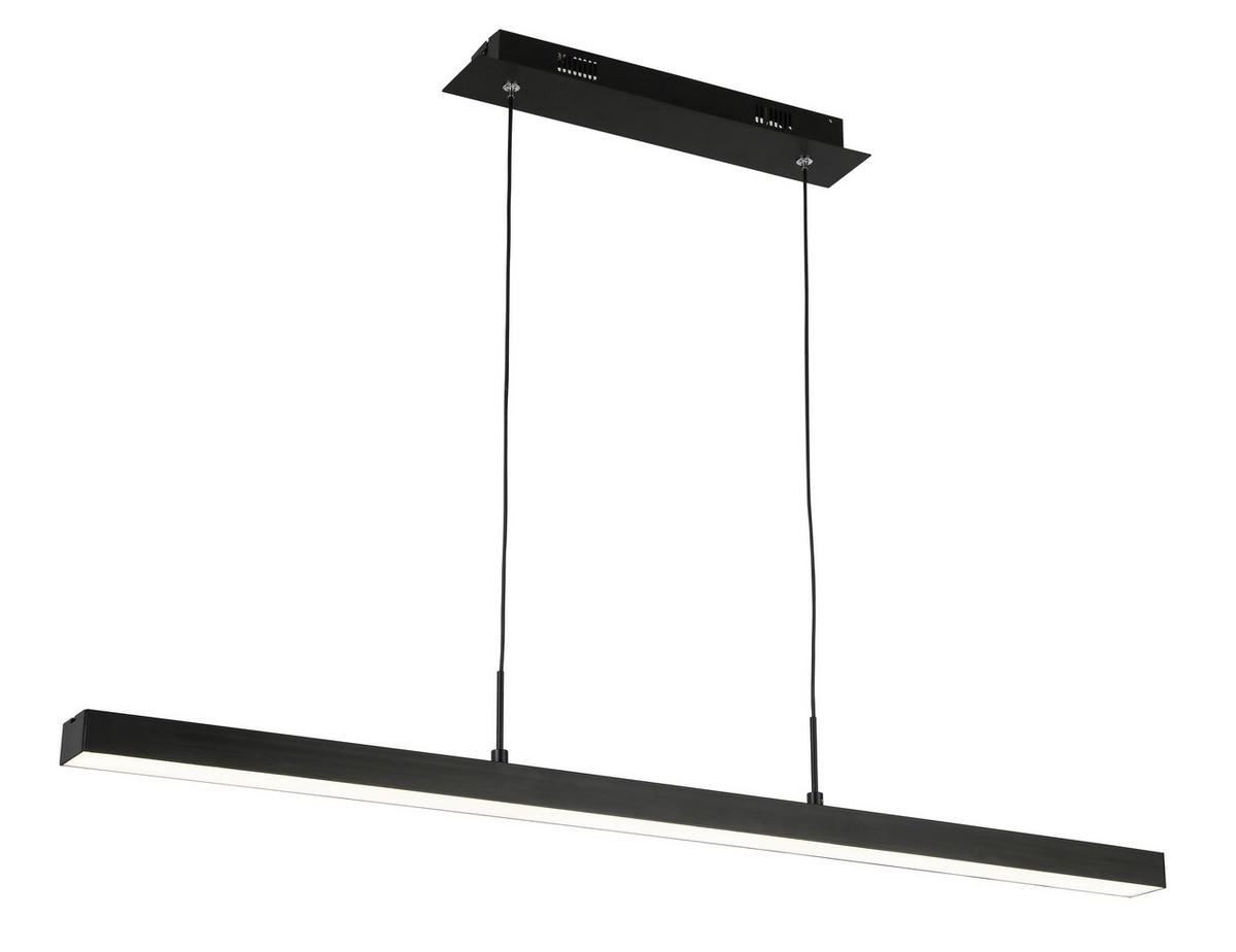 LED-HÄNGELEUCHTE 100/5/120 cm   - Schwarz, KONVENTIONELL, Kunststoff/Metall (100/5/120cm) - Novel