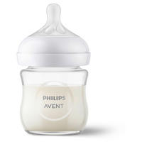 BOCA SA ŠIROKIM GRLOM    120 ml   - prozirno, Basics, staklo/prirodni materijali (7/7/13cm) - Avent