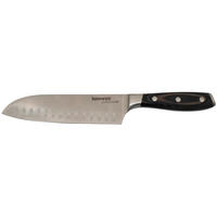 SANTOKU NOŽ          32 cm    nerđajući čelik - boja nerđajućeg čelika/tamnobraon, Konvencionalno, metal/pločasti materijal (32cm) - Homeware Profession.