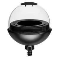 WINDLICHT Schwarz  - Schwarz, Basics, Glas/Metall (16,2/16/21,1cm) - Gardena