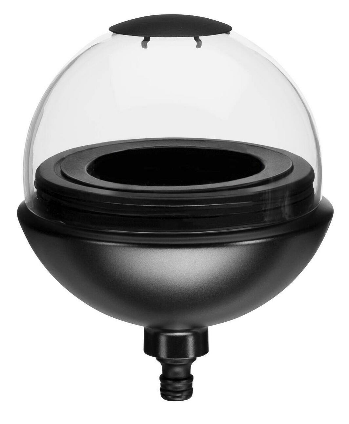 WINDLICHT Schwarz  - Schwarz, Basics, Glas/Metall (16,2/16/21,1cm) - Gardena