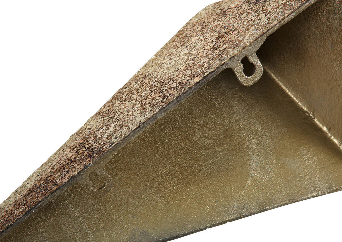 WANDREGAL  - Goldfarben, LIFESTYLE, Glas/Metall (50/16/16cm) - Landscape
