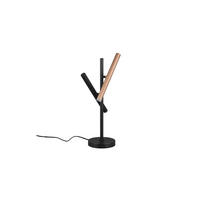 STOLNÁ LED LAMPA, senzorový stmievač, 16.0/50.0 cm  - hnedá/čierna, Konventionell, kov (16.0/50.0cm) - Musterring