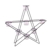 KERZENHALTER - Schwarz, LIFESTYLE, Glas/Metall (40/38/7,5cm) - X-Mas