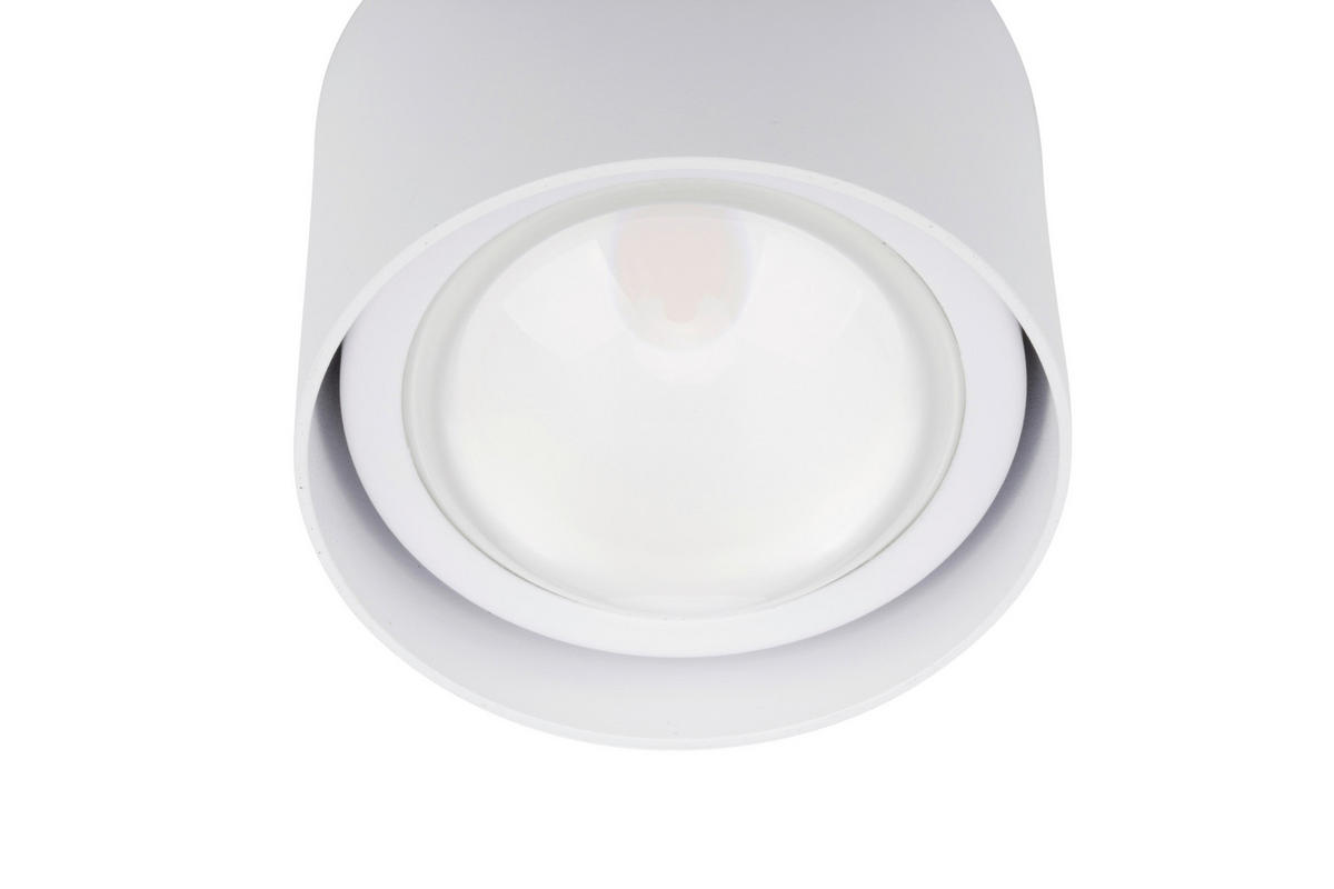 LED-SPOTKOPF Puk 8,5/6 cm  - Weiß, Design, Metall (8,5/6cm) - Novel