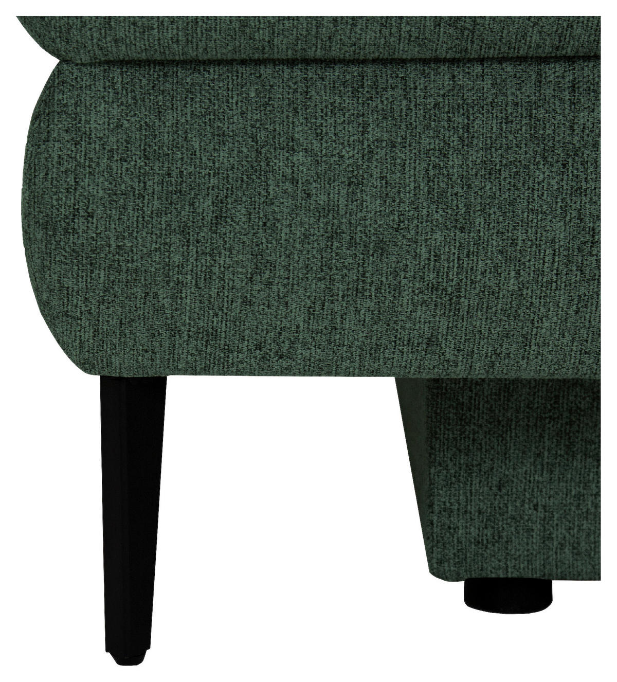 SCHLAFSOFA in Textil Dunkelgrün  - Dunkelgrün/Schwarz, Design, Kunststoff/Textil (200/90/100cm) - Venda