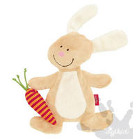SCHMUSETUCH - Hellbraun, Basics, Textil (18/23/3cm) - Sigikid