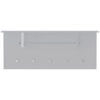 GARDEROBENPANEEL  in 102/41/33 cm  - Weiß, Design, Glas/Holzwerkstoff (102/41/33cm) - Moderano