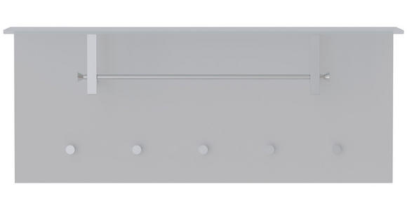 GARDEROBENPANEEL  in 102/41/33 cm  - Weiß, Design, Glas/Holzwerkstoff (102/41/33cm) - Moderano