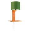 WANDLEUCHTE GOOD&MOJO  19/24/36 cm   - Naturfarben/Grün, Trend, Holz/Textil (19/24/36cm) - Good & Mojo
