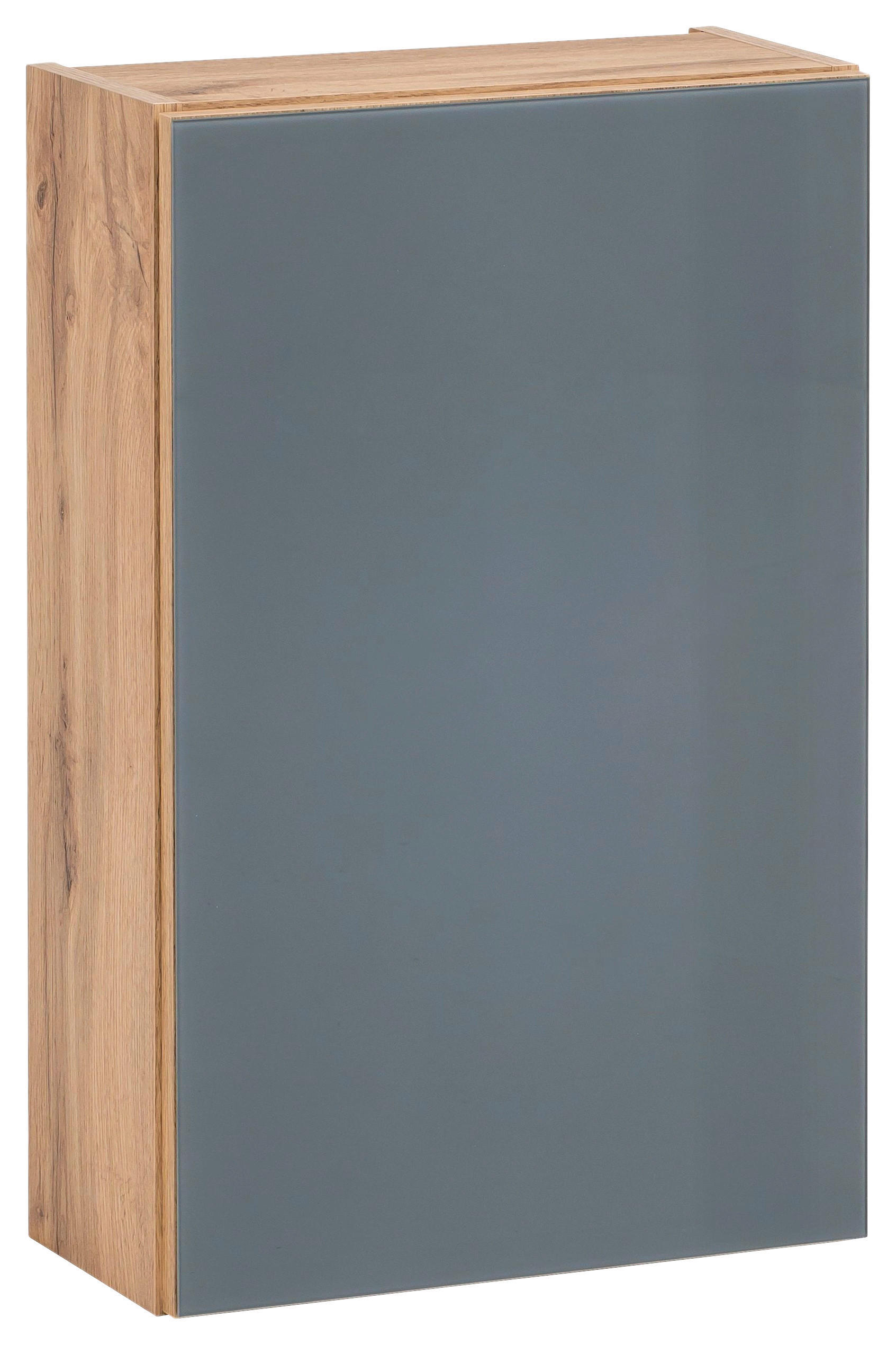 HÄNGESCHRANK 40/64/20 cm - Eichefarben/Grau, Konventionell, Glas/Holzwerkstoff (40/64/20cm) - Held