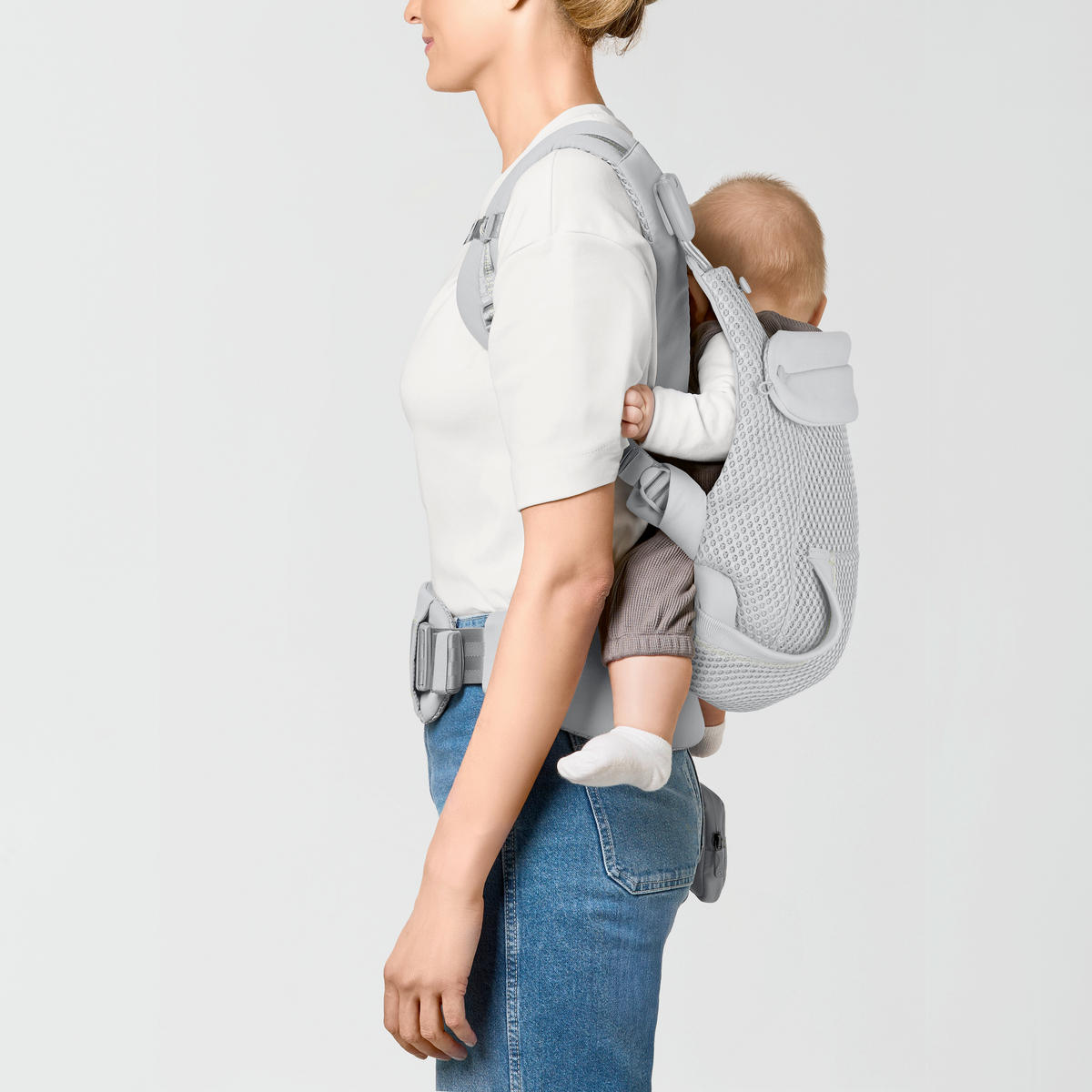 BABYTRAGE Laya  - Hellgrau, Basics, Textil (50/60cm) - Cybex