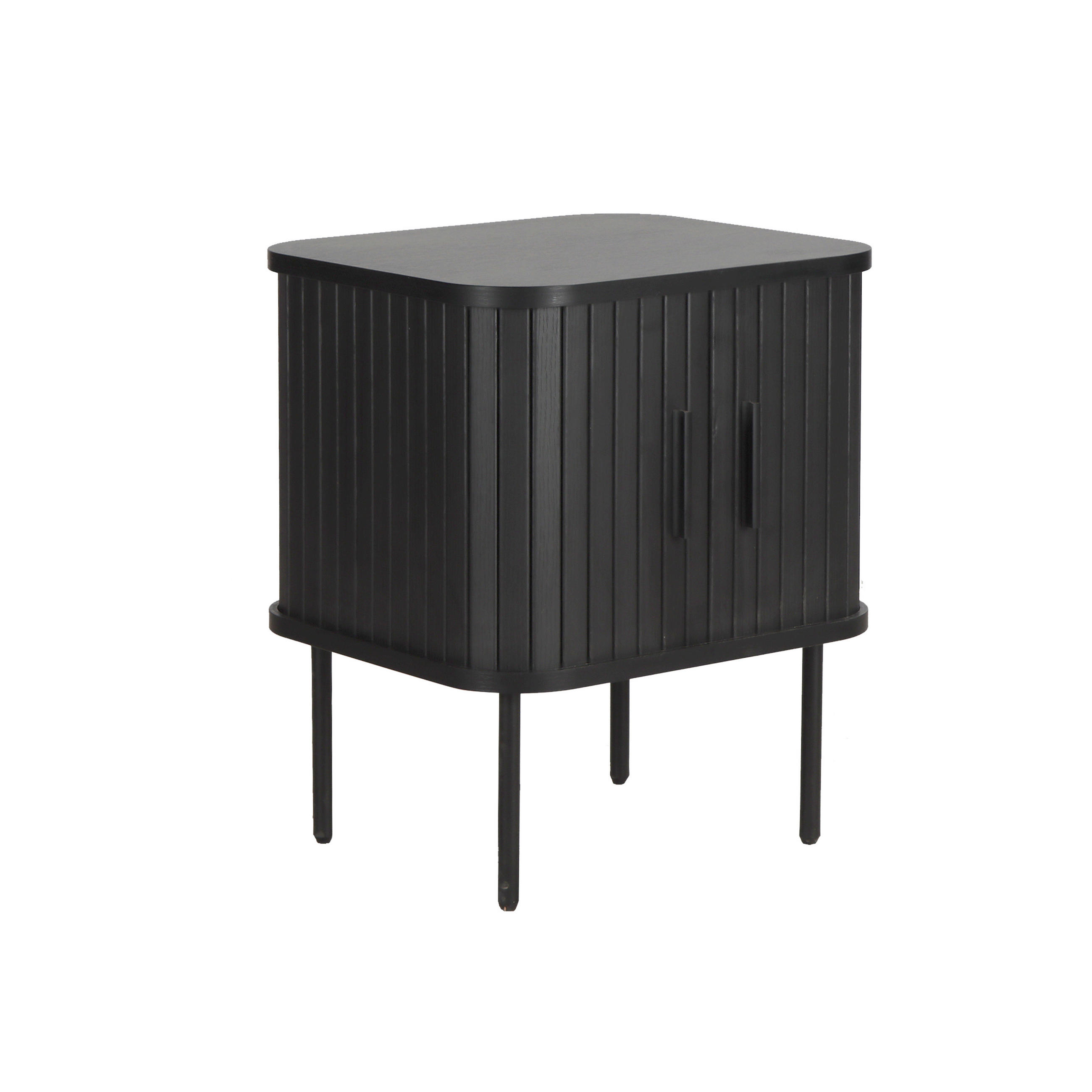 NACHTTISCH 45/55/40 cm  - Schwarz, Design, Holzwerkstoff/Metall (45/55/40cm) - Livetastic