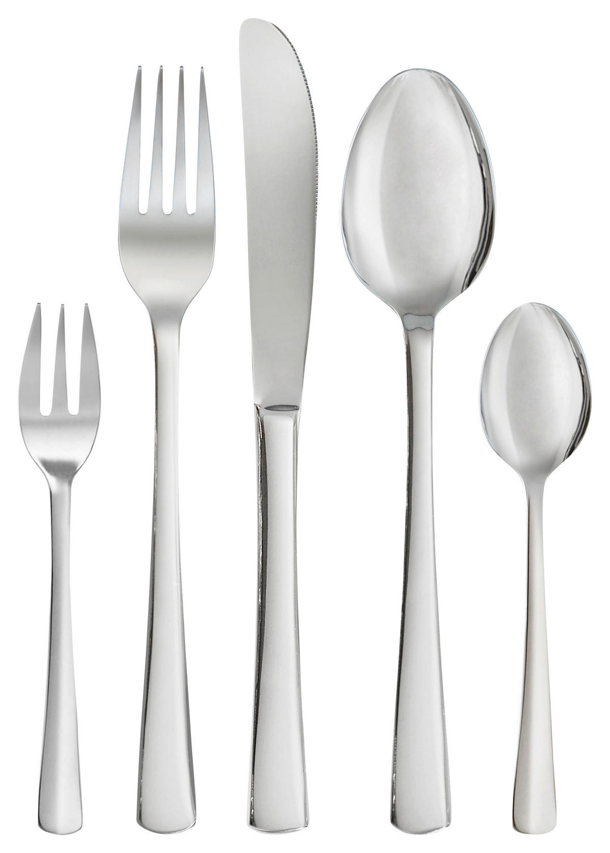 SET DE TACÂMURI 60 piese  ATHENE 60/1  - culoare crom, Basics, metal (37,5/3,5/24cm) - Justinus