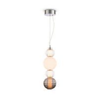 PENDELLEUCHTE 14.7/45 cm    - Chromfarben/Transparent, Trend, Glas/Kunststoff (14.7/45cm) - MAYTONI